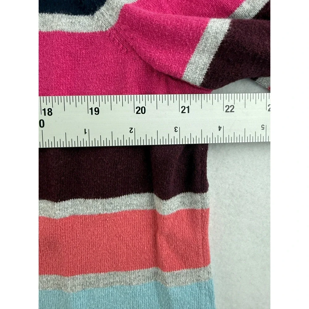 Talbots Striped Sweater Colorful Knit Long‎ Sleeve Crew Neck Classic Womens